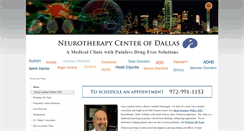 Desktop Screenshot of neurotherapydallas.com